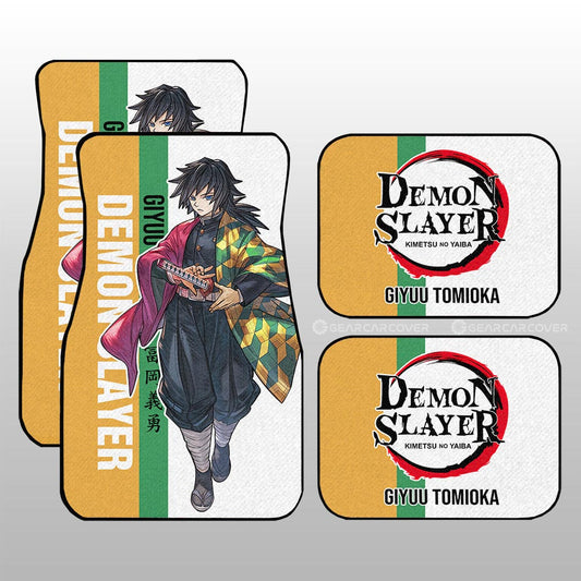 Giyuu Tomioka Car Floor Mats Custom Demon Slayer Anime Car Accessories - Gearcarcover - 1