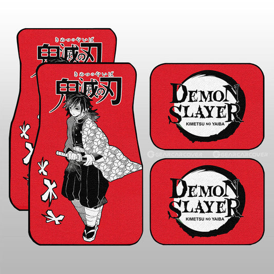 Giyuu Tomioka Car Floor Mats Custom Demon Slayer Anime Car Accessories Manga Style For Fans - Gearcarcover - 1