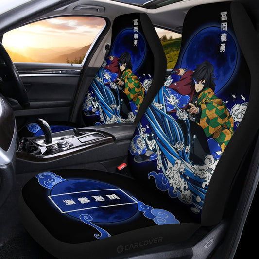 Giyuu Tomioka Car Seat Covers Custom Anime Demon Slayer Car Accessories - Gearcarcover - 2
