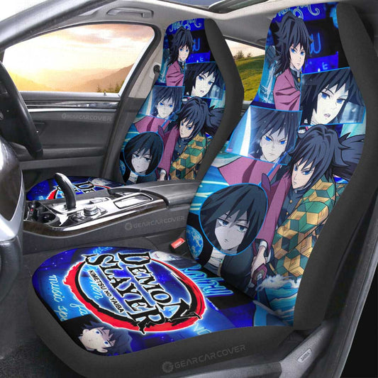 Giyuu Tomioka Car Seat Covers Custom Demon Slayer Anime - Gearcarcover - 2
