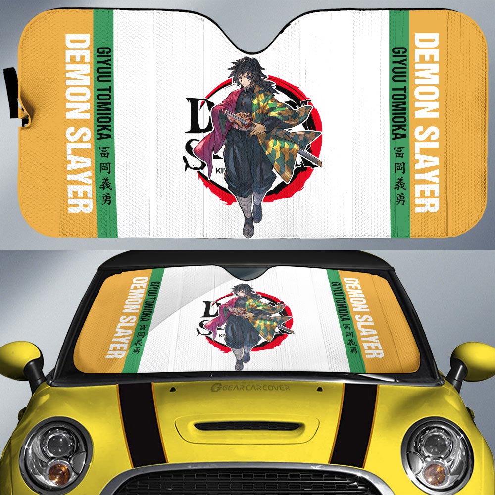 Giyuu Tomioka Car Sunshade Custom Demon Slayer Anime Car Accessories - Gearcarcover - 1