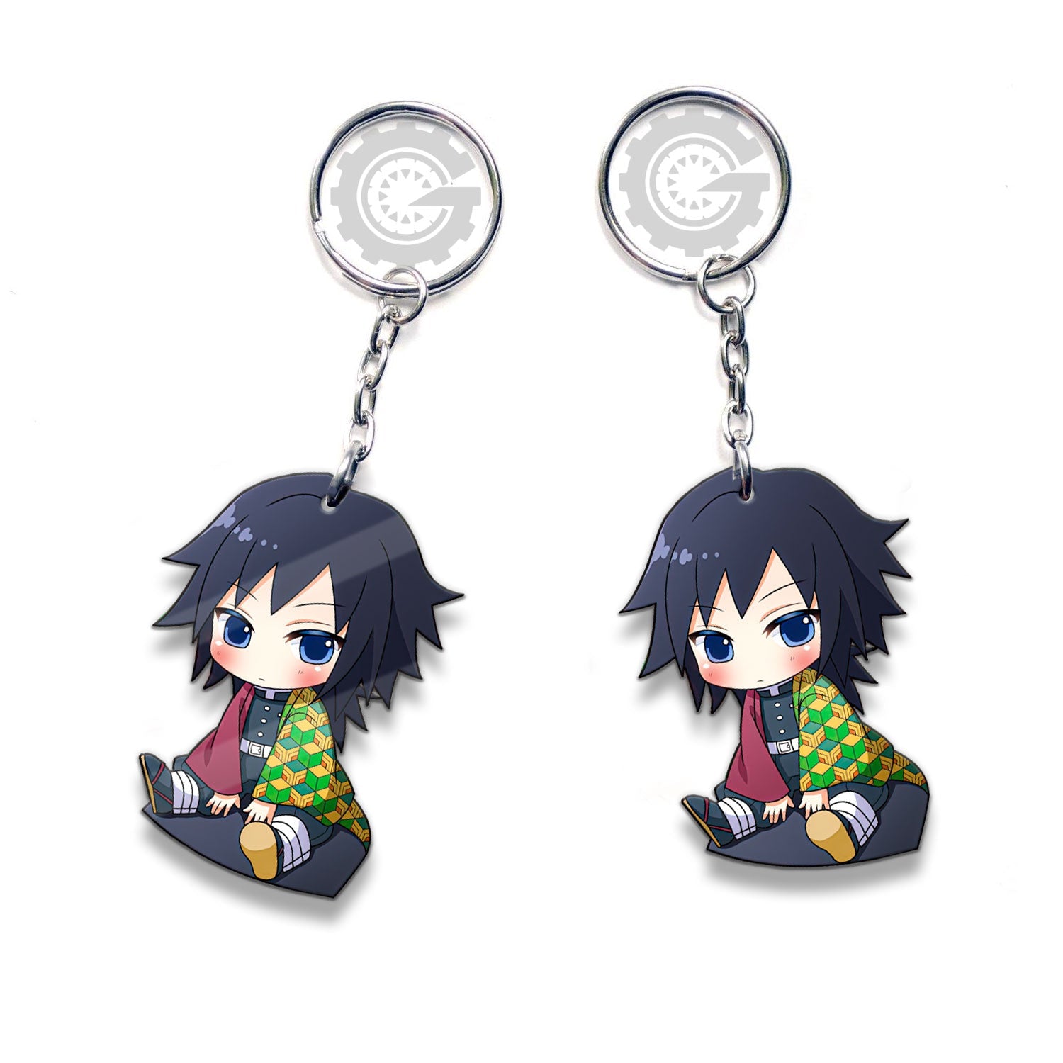 Giyuu Tomioka Keychain Custom Demon Slayer Anime Car Accessories - Gearcarcover - 3