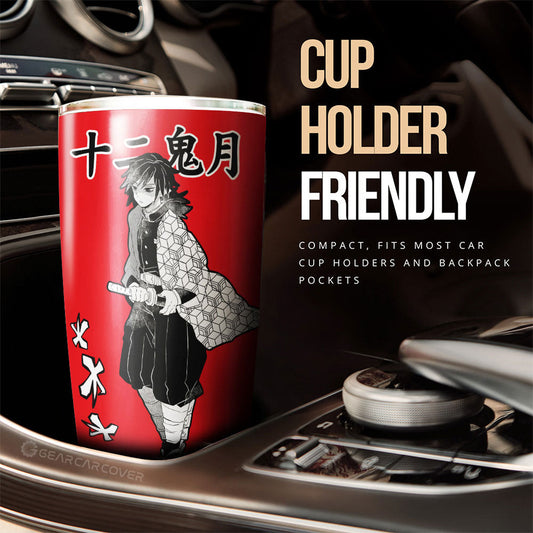 Giyuu Tomioka Tumbler Cup Custom Demon Slayer Anime Car Accessories Manga Style For Fans - Gearcarcover - 2