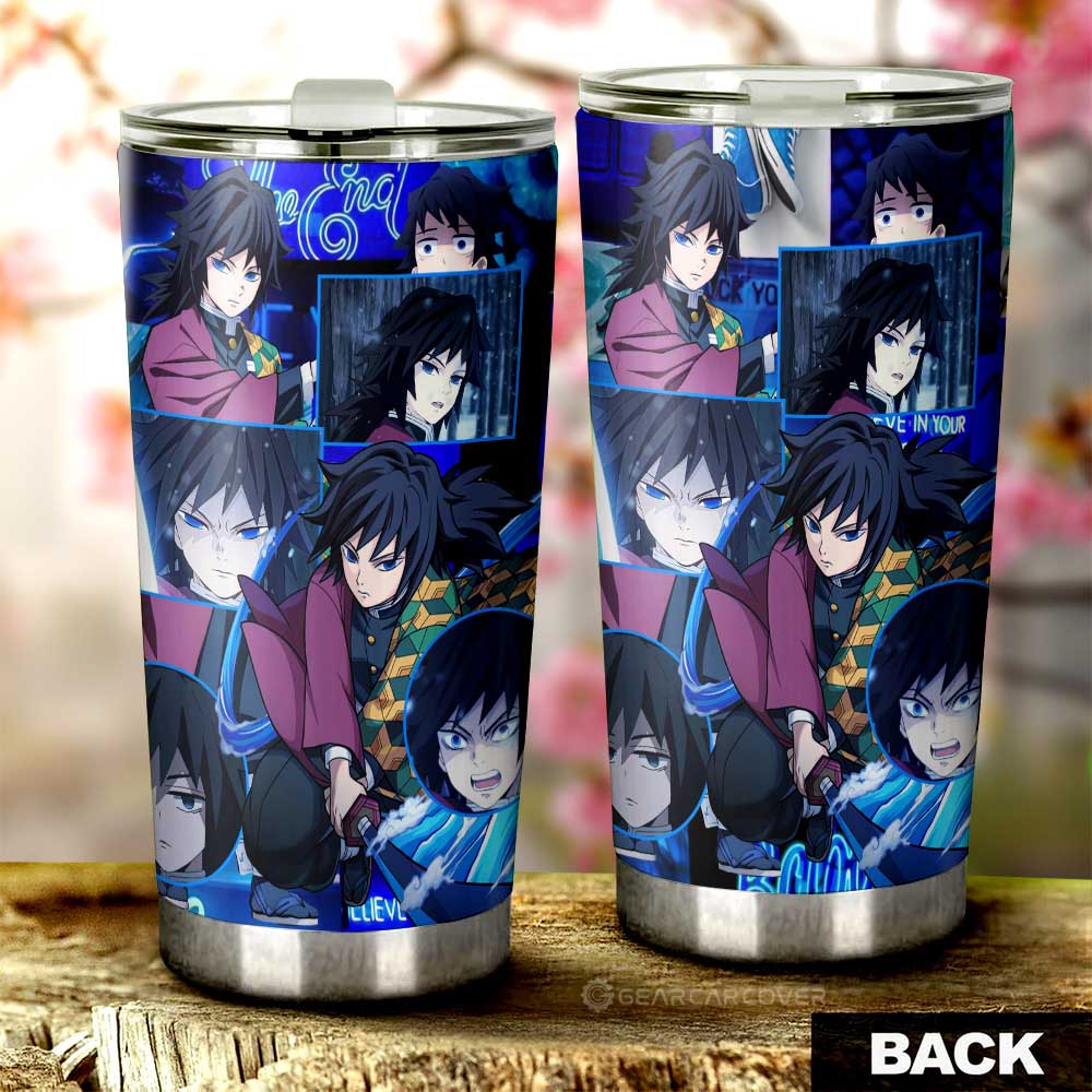 Giyuu Tomioka Tumbler Cup Custom Demon Slayer Anime - Gearcarcover - 3