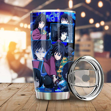 Giyuu Tomioka Tumbler Cup Custom Demon Slayer Anime - Gearcarcover - 1