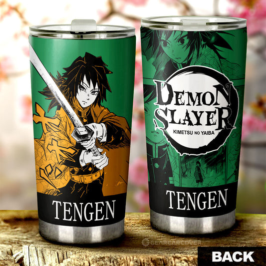 Giyuu Tomioka Tumbler Cup Custom Demon Slayer Car Accessories Manga Style - Gearcarcover - 1