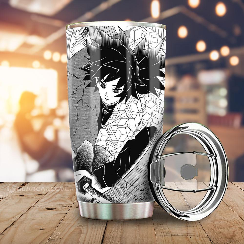 Giyuu Tumbler Cup Custom Kimetsu No Yaiba Manga Car Accessories - Gearcarcover - 2