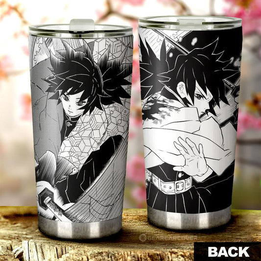 Giyuu Tumbler Cup Custom Kimetsu No Yaiba Manga Car Accessories - Gearcarcover - 1