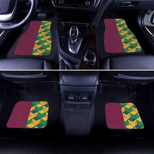 Giyuu Uniform Car Floor Mats Custom Demon Slayer Anime Car Accessories - Gearcarcover - 2