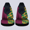 Giyuu Uniform Car Seat Covers Custom Hairstyle Demon Slayer Anime Car Interior Accessories - Gearcarcover - 4
