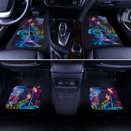 Giyuu Water Breathing Car Floor Mats Demon Slayer Car Accessories - Gearcarcover - 2