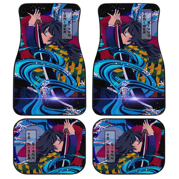 Giyuu Water Breathing Car Floor Mats Demon Slayer Car Accessories - Gearcarcover - 1