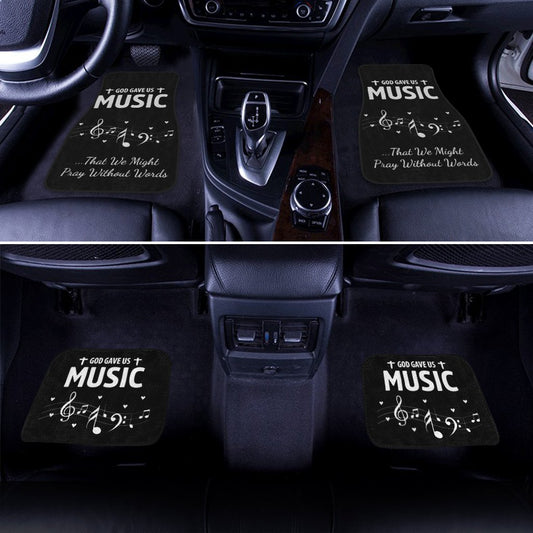God Gave Us Music Car Floor Mats Notes Music Car Accessories - Gearcarcover - 2