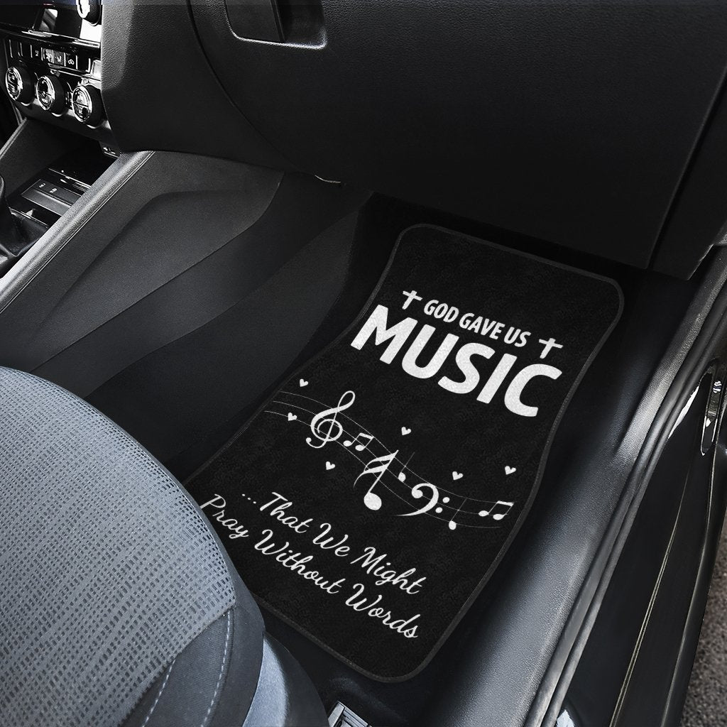 God Gave Us Music Car Floor Mats Notes Music Car Accessories - Gearcarcover - 4