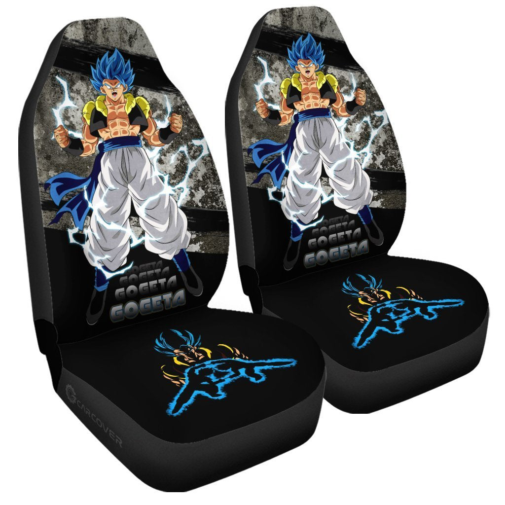 Gogeta Car Seat Covers Custom Anime Dragon Ball Car Interior Accessories - Gearcarcover - 3