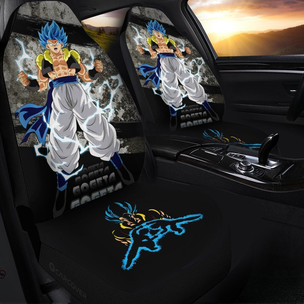 Gogeta Car Seat Covers Custom Anime Dragon Ball Car Interior Accessories - Gearcarcover - 1