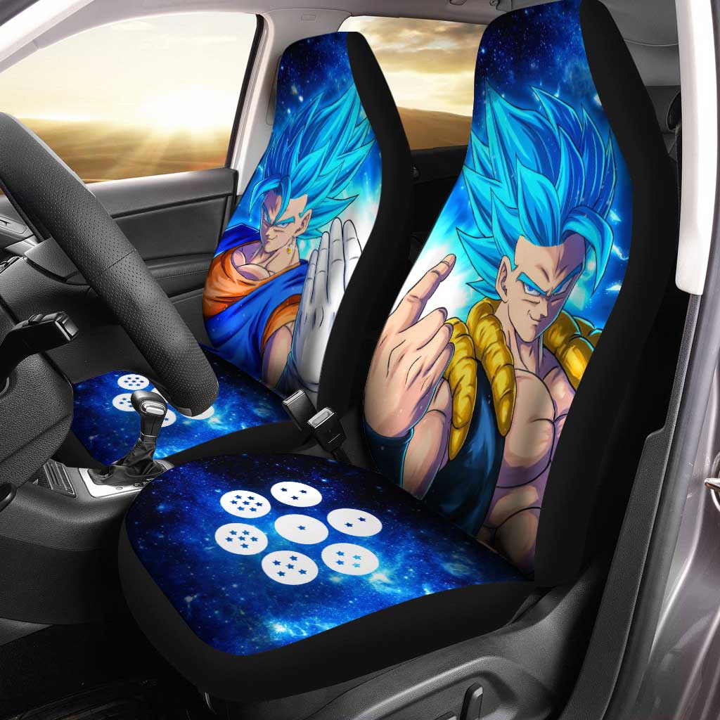 Gogeta and Vegito Car Seat Covers Custom Anime Dragon Ball Car Accessories - Gearcarcover - 1