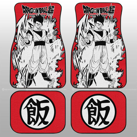 Gohan Car Floor Mats Custom Dragon Ball Anime Car Accessories Manga Style For Fans - Gearcarcover - 2
