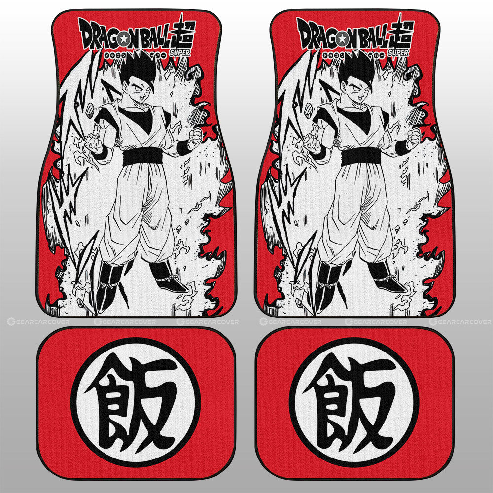 Gohan Car Floor Mats Custom Dragon Ball Anime Car Accessories Manga Style For Fans - Gearcarcover - 2