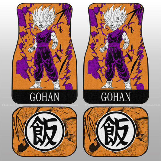 Gohan Car Floor Mats Custom Dragon Ball Anime Manga Color Style - Gearcarcover - 2