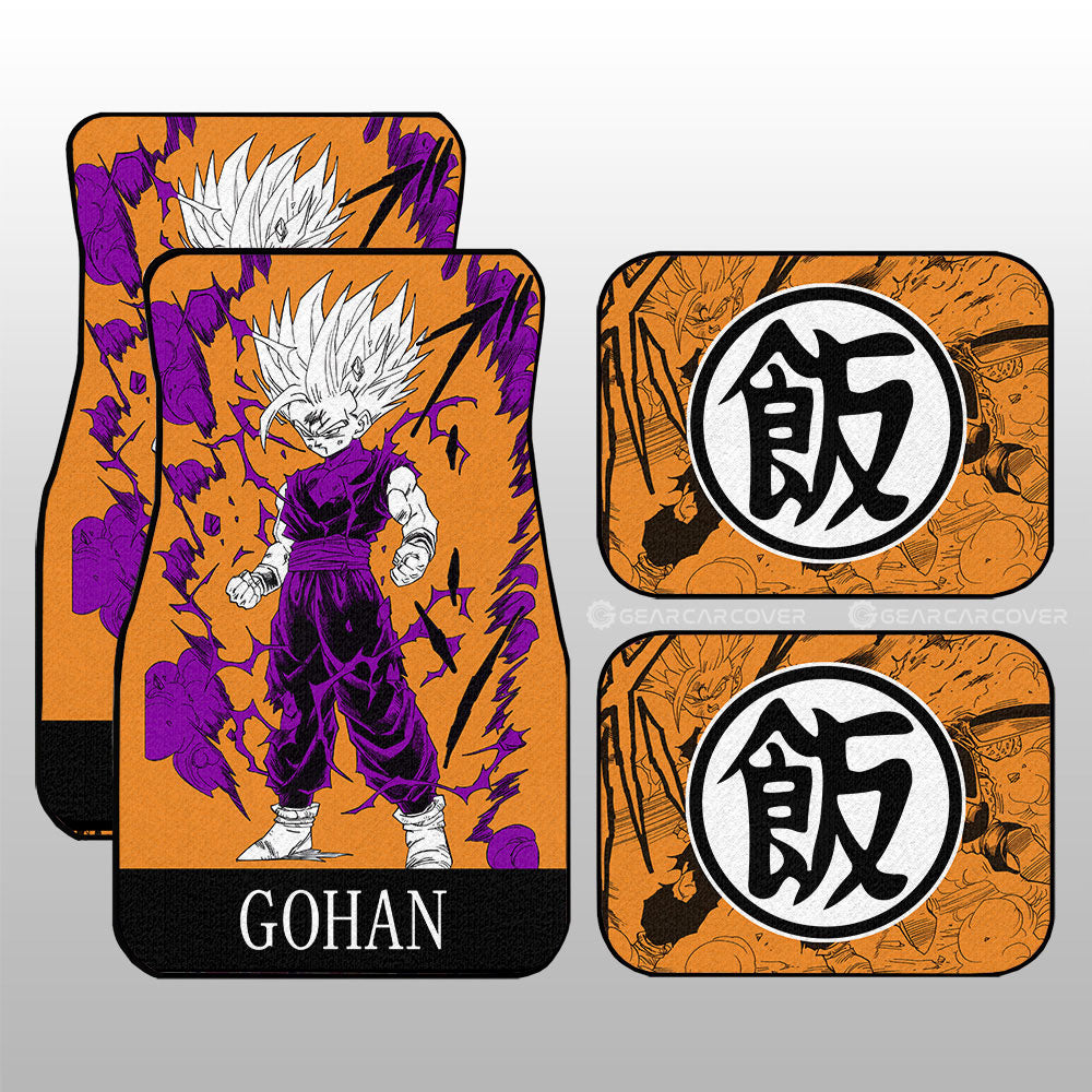 Gohan Car Floor Mats Custom Dragon Ball Anime Manga Color Style - Gearcarcover - 1