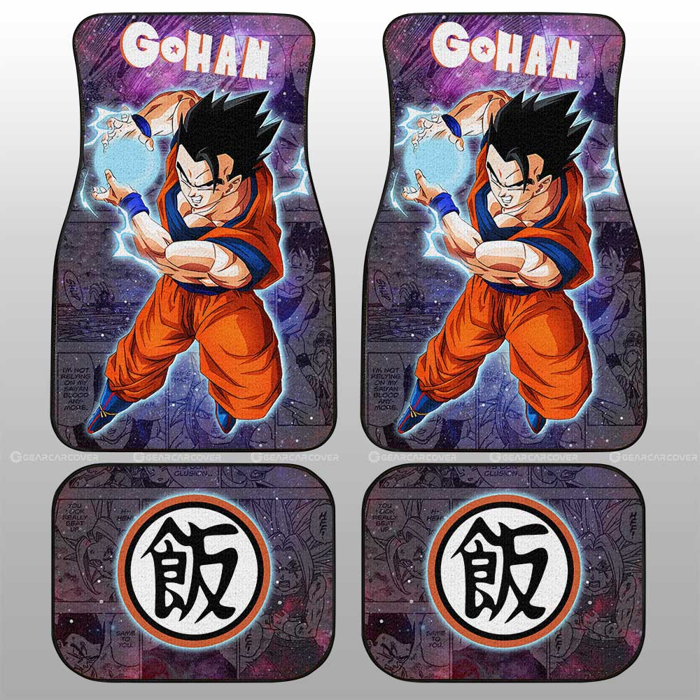 Gohan Car Floor Mats Custom Galaxy Style Dragon Ball Anime Car Accessories - Gearcarcover - 2