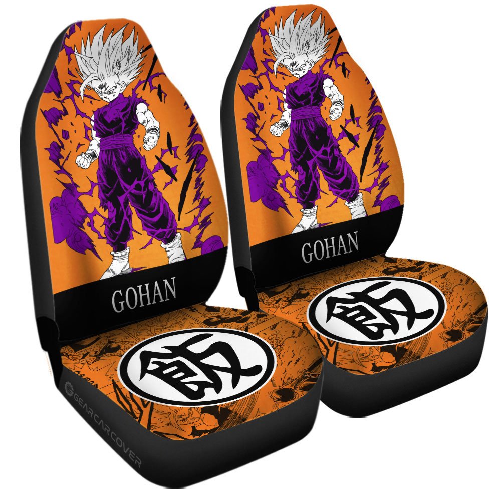 Gohan Car Seat Covers Custom Dragon Ball Anime Manga Color Style - Gearcarcover - 3