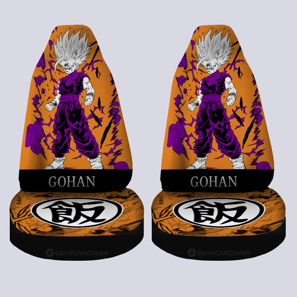 Gohan Car Seat Covers Custom Dragon Ball Anime Manga Color Style - Gearcarcover - 4