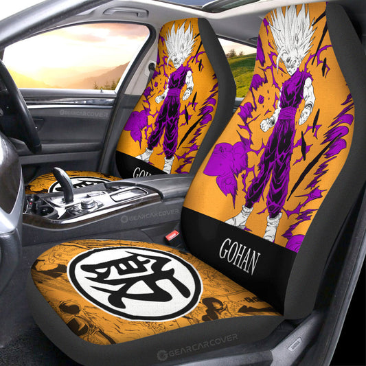 Gohan Car Seat Covers Custom Dragon Ball Anime Manga Color Style - Gearcarcover - 2