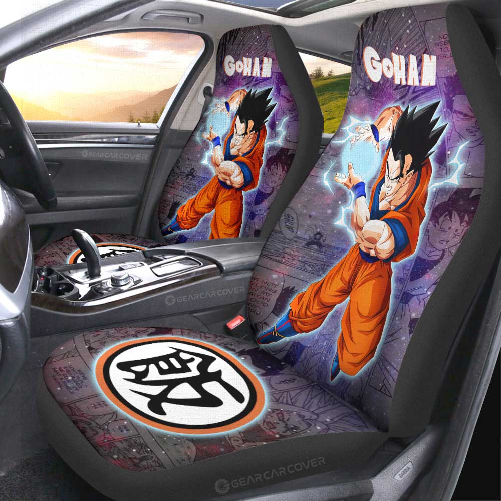 Gohan Car Seat Covers Custom Galaxy Style Dragon Ball Anime Car Accessories - Gearcarcover - 2