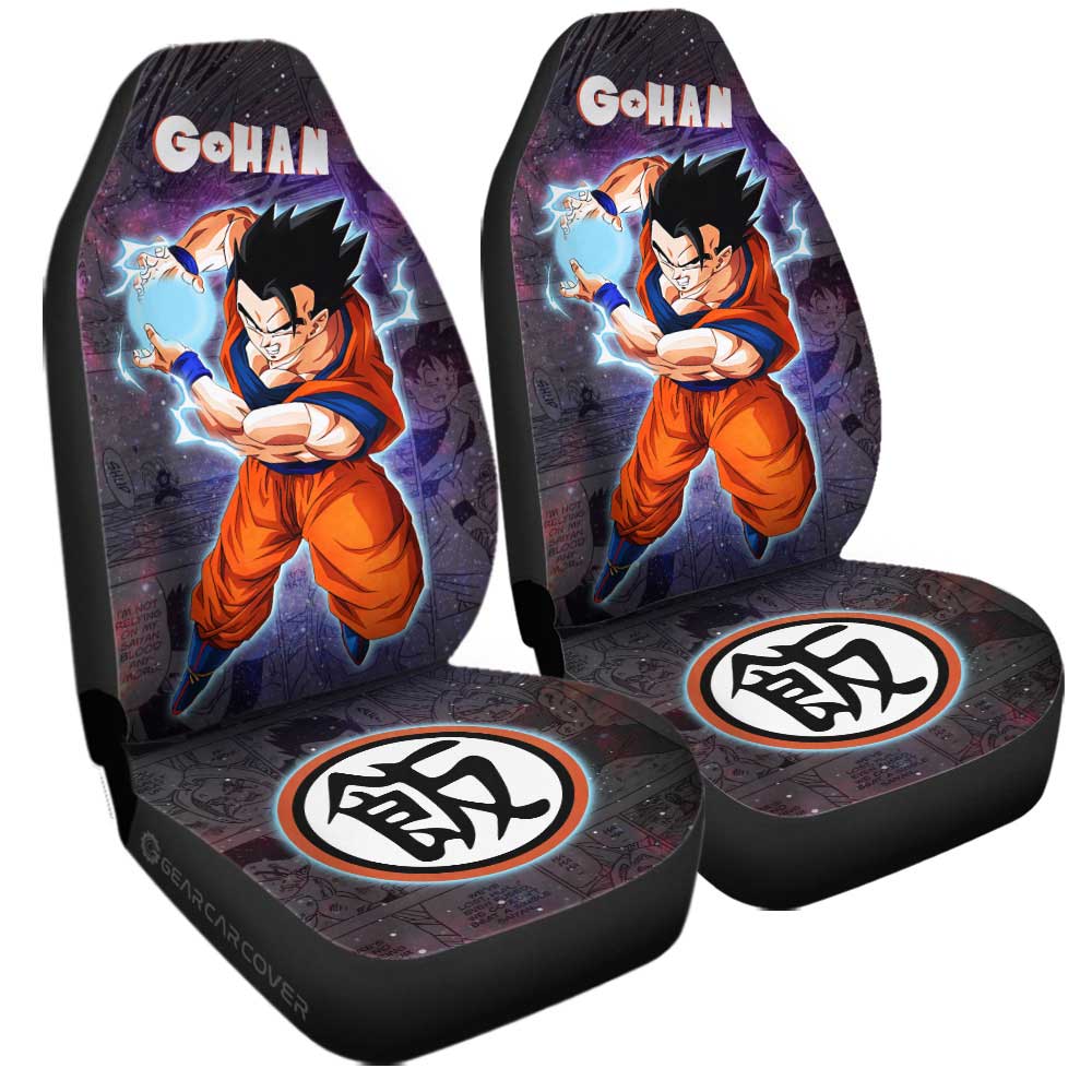 Gohan Car Seat Covers Custom Galaxy Style Dragon Ball Anime Car Accessories - Gearcarcover - 3