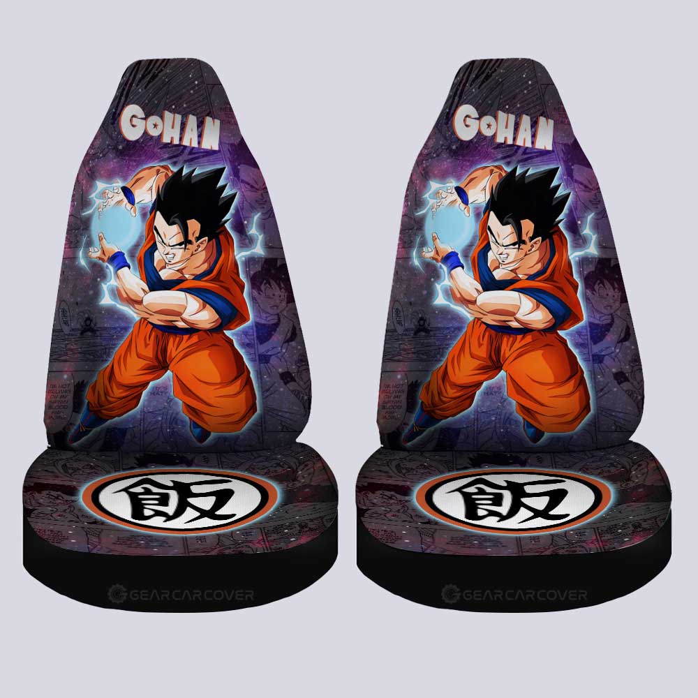 Gohan Car Seat Covers Custom Galaxy Style Dragon Ball Anime Car Accessories - Gearcarcover - 4