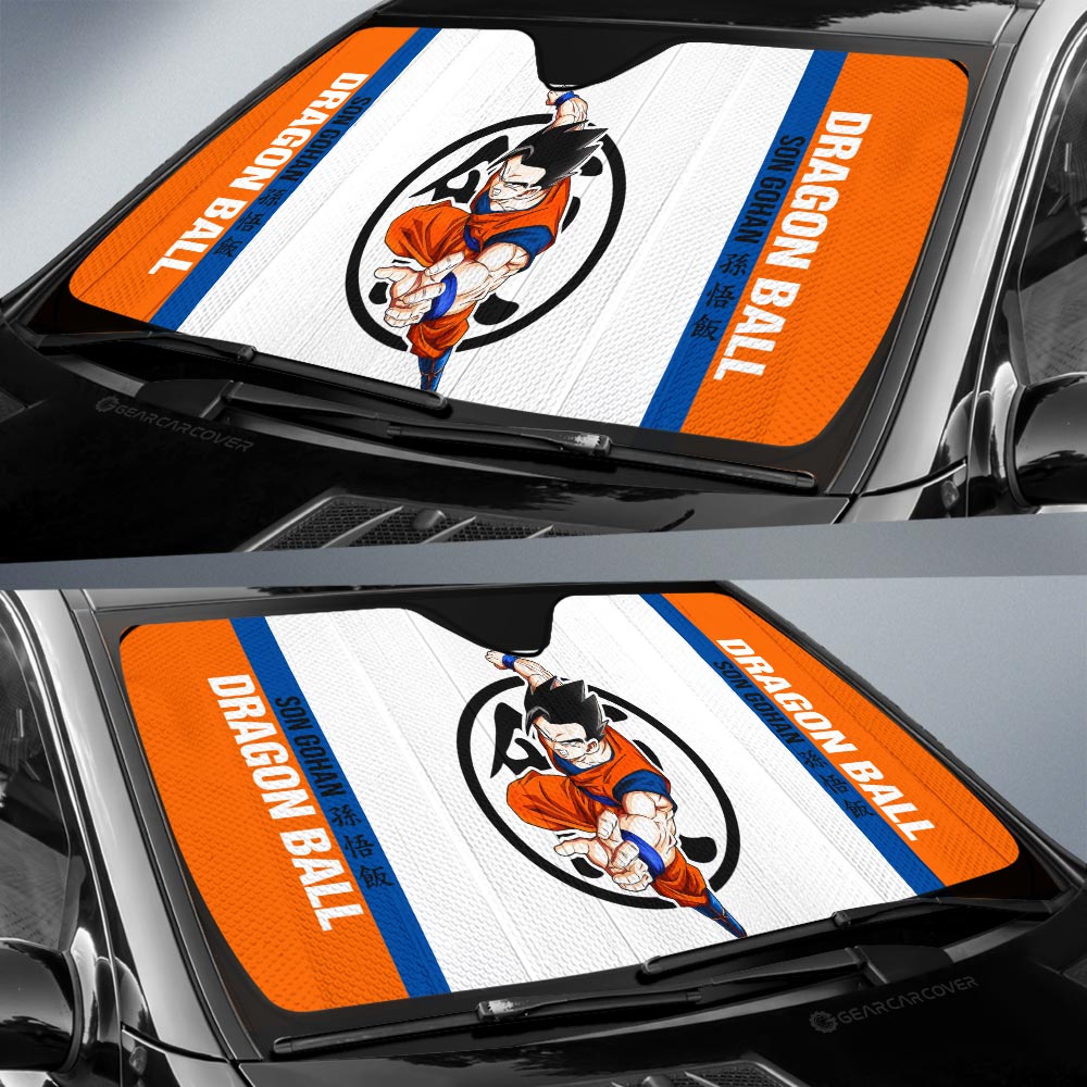 Gohan Car Sunshade Custom Dragon Ball Car Accessories For Anime Fans - Gearcarcover - 2