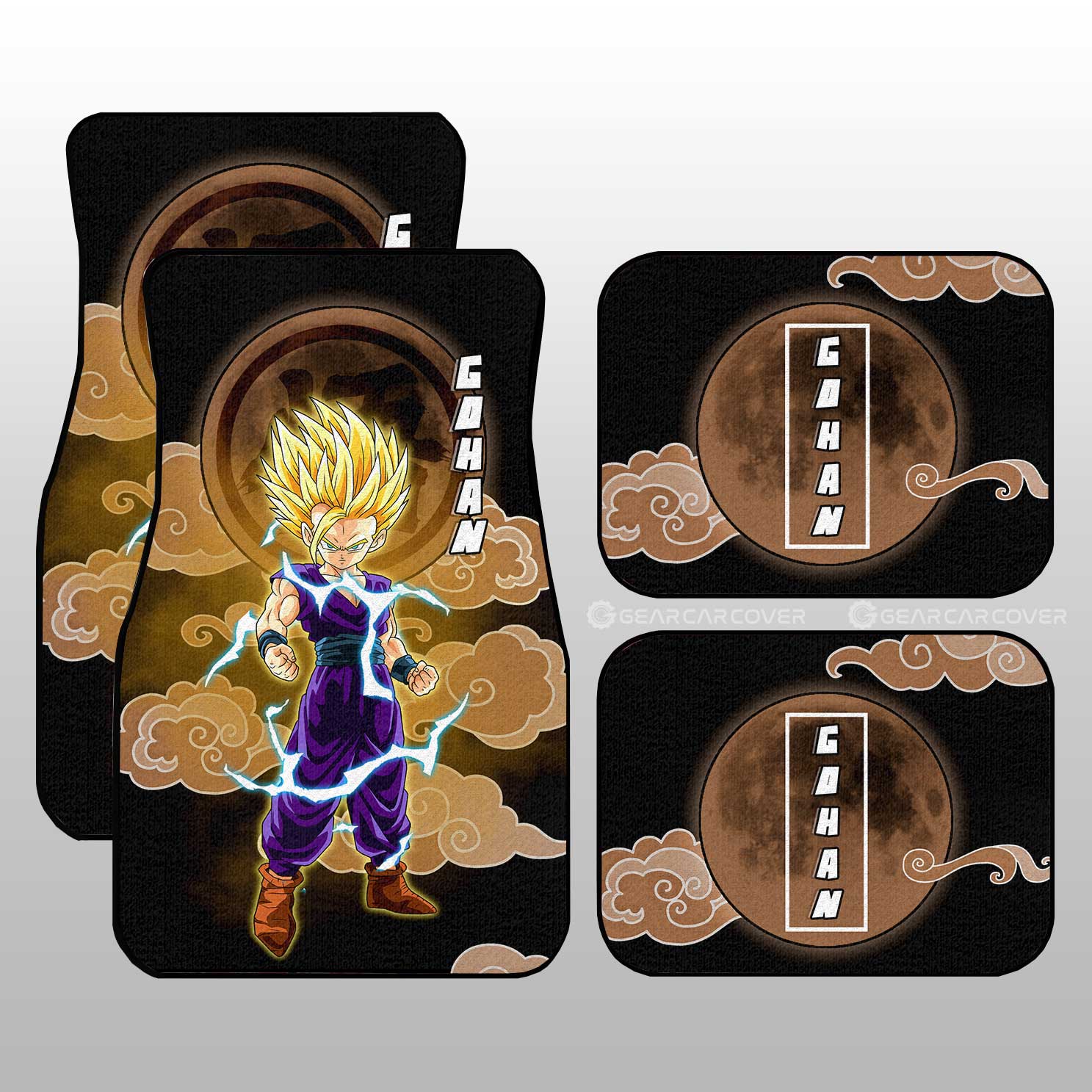 Gohan Kid Car Floor Mats Custom Anime Dragon Ball Car Accessories - Gearcarcover - 1