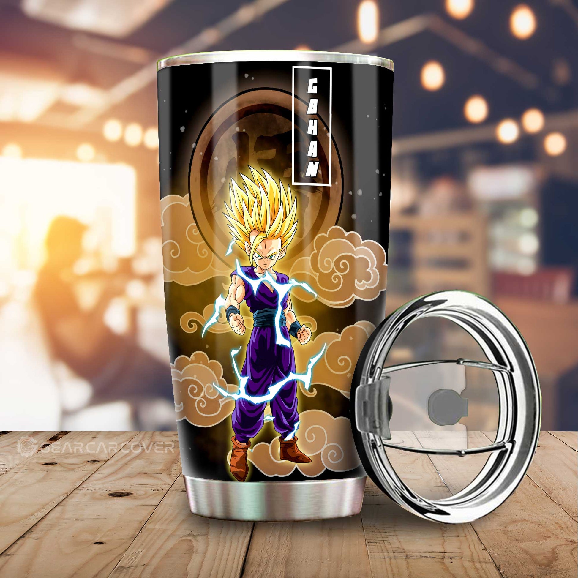 Gohan Kid Tumbler Cup Custom Anime Dragon Ball Car Accessories - Gearcarcover - 1