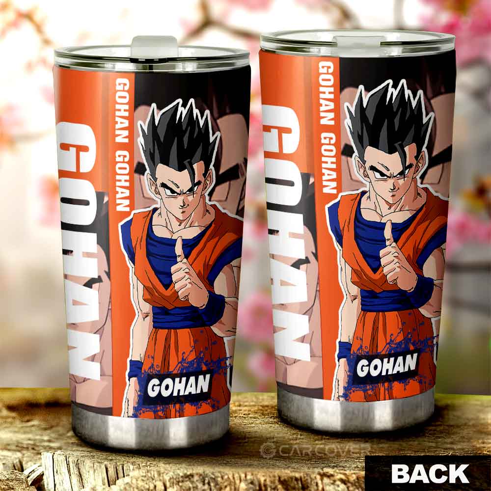 Gohan Tumbler Cup Custom Anime Dragon Ball Car Accessories - Gearcarcover - 3