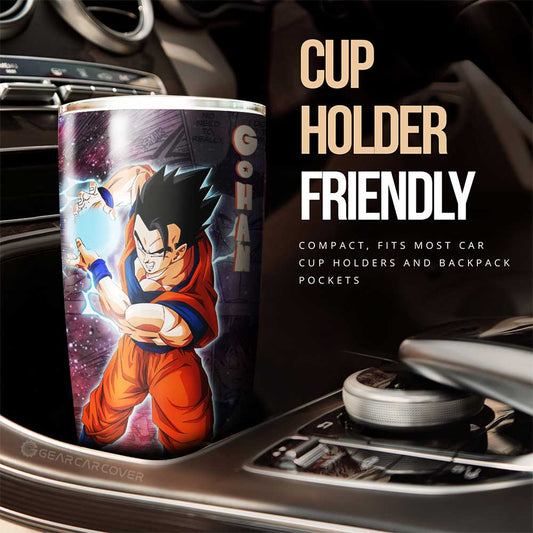 Gohan Tumbler Cup Custom Dragon Ball Anime Car Accessories Galaxy Style - Gearcarcover - 2