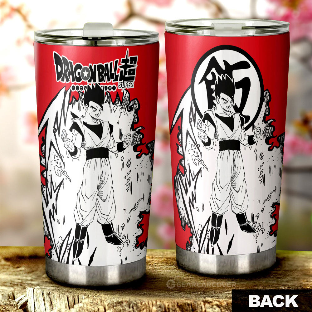 Gohan Tumbler Cup Custom Dragon Ball Anime Car Accessories Manga Style For Fans - Gearcarcover - 3