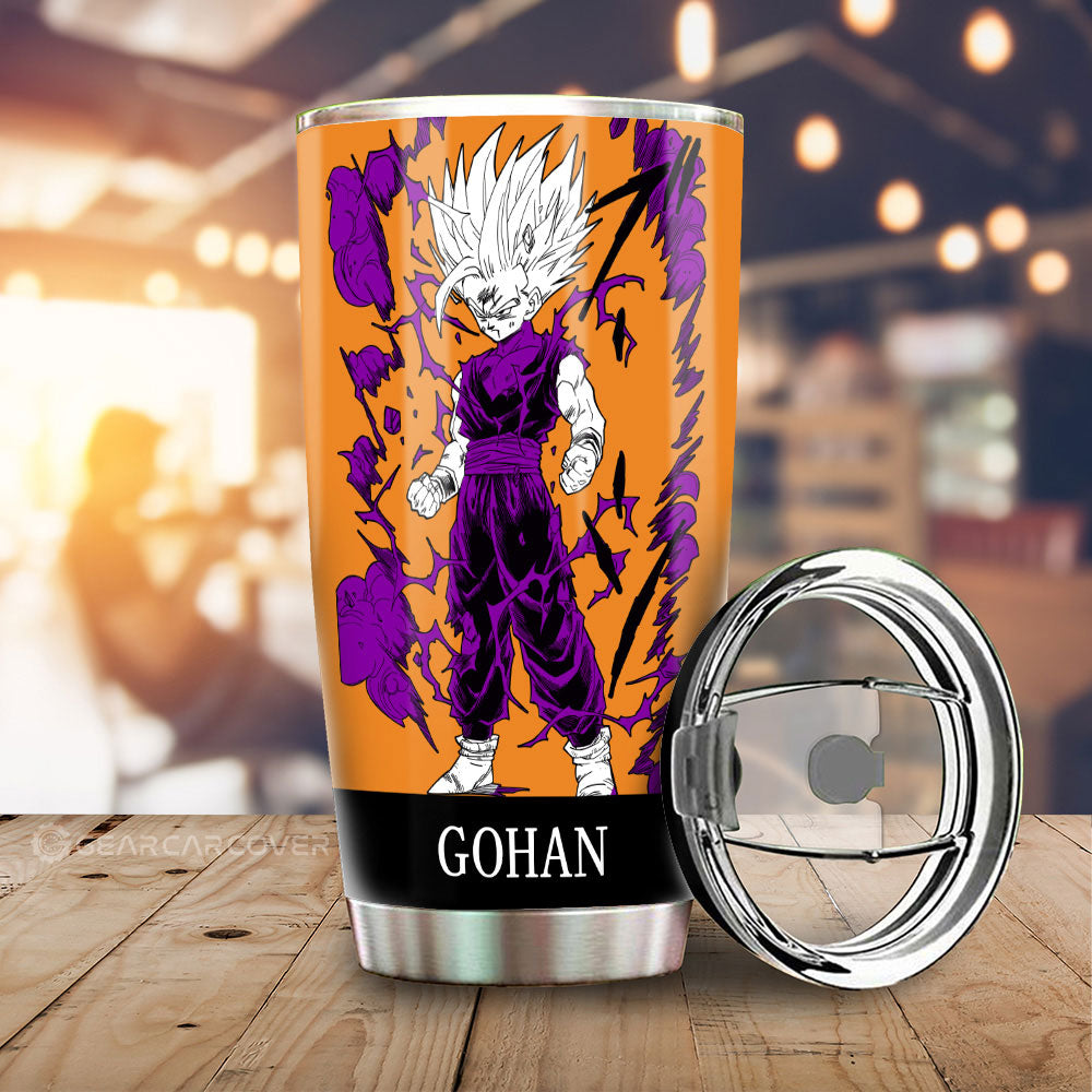 Gohan Tumbler Cup Custom Dragon Ball Anime Manga Color Style - Gearcarcover - 2
