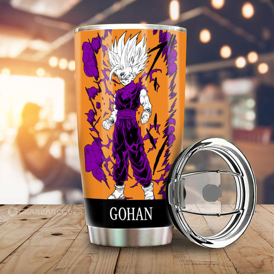 Gohan Tumbler Cup Custom Dragon Ball Anime Manga Color Style - Gearcarcover - 2