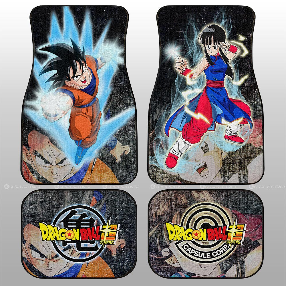 Goku And Chichi Car Floor Mats Custom Dragon Ball Anime Car Accessories - Gearcarcover - 1