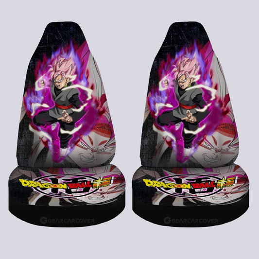 Goku And Chichi Car Seat Covers Custom Dragon Ball Anime Car Accessories - Gearcarcover - 1