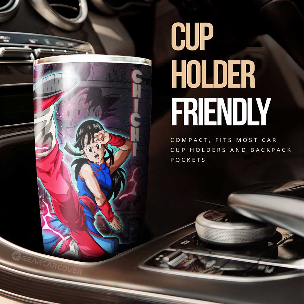 Goku And Chichi Tumbler Cup Custom Dragon Ball Anime Car Accessories Galaxy Style - Gearcarcover - 3