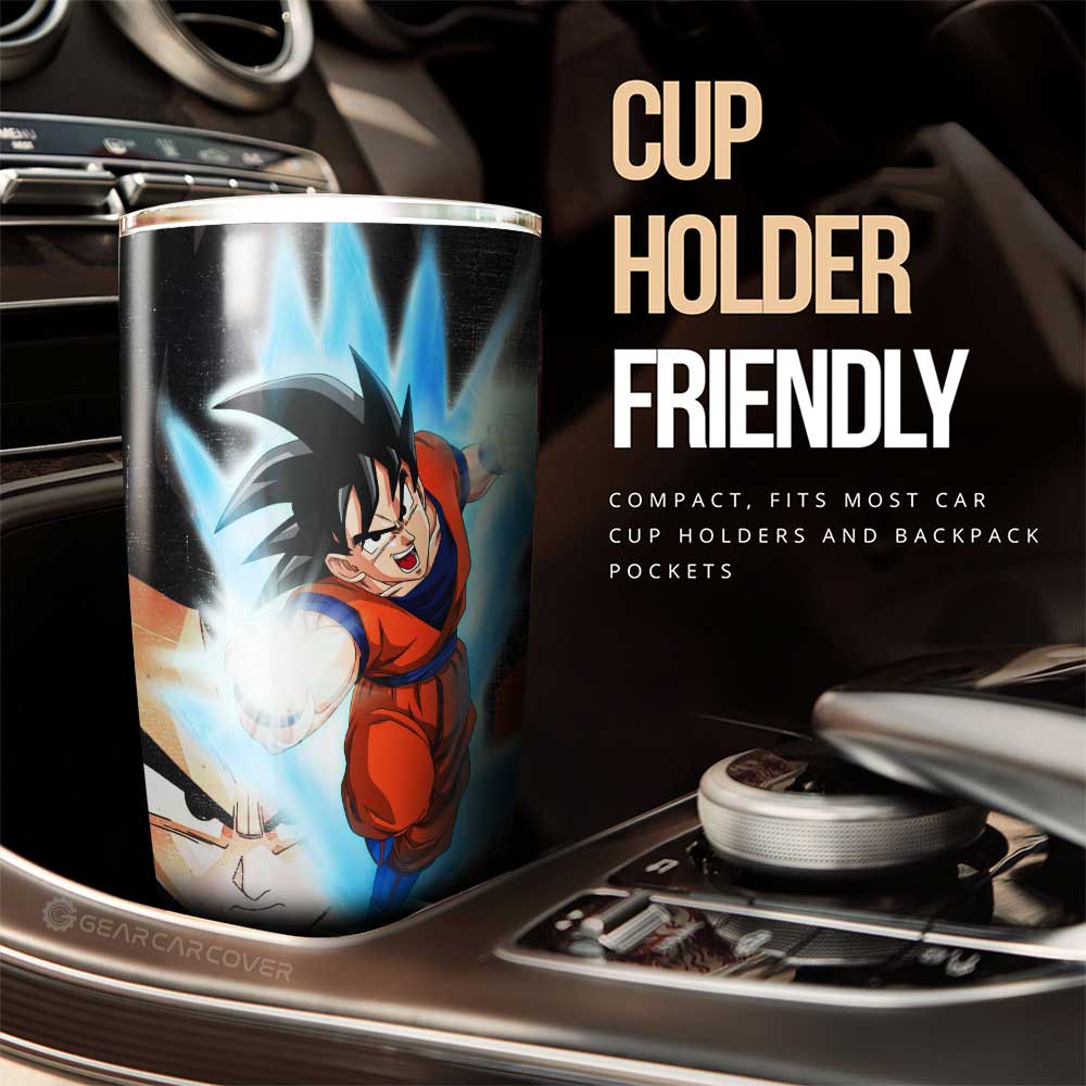 Goku And Chichi Tumbler Cup Custom Dragon Ball Anime Car Interior Accessories - Gearcarcover - 3