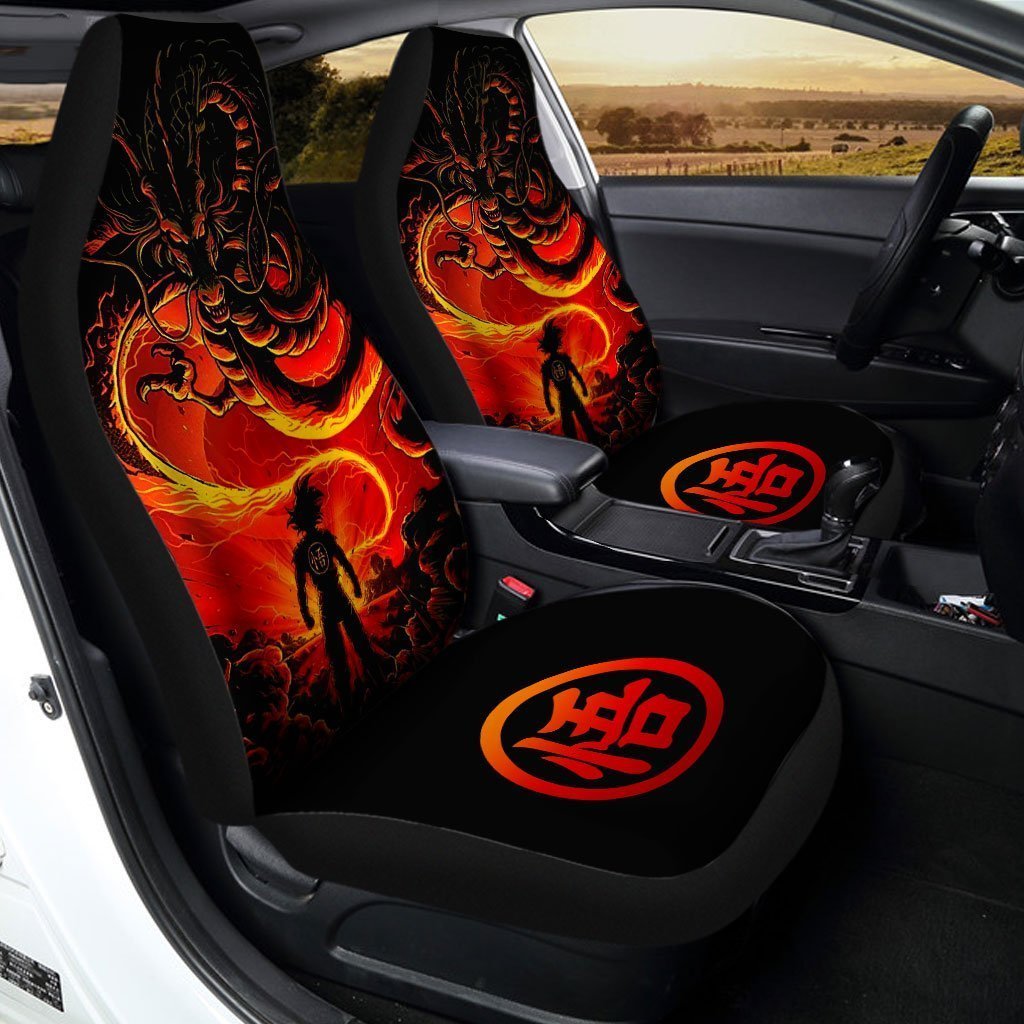 Goku And Shenron Dragon Ball Car Seat Covers Custom Anime Car Accessories - Gearcarcover - 2