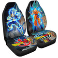Goku And Vegeta SSJ Blue Car Seat Covers Dragon Ball Z Car Accessories - Gearcarcover - 2