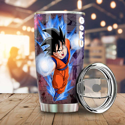 Goku And Vegeta Tumbler Cup Custom Dragon Ball Anime Car Accessories Galaxy Style - Gearcarcover - 2