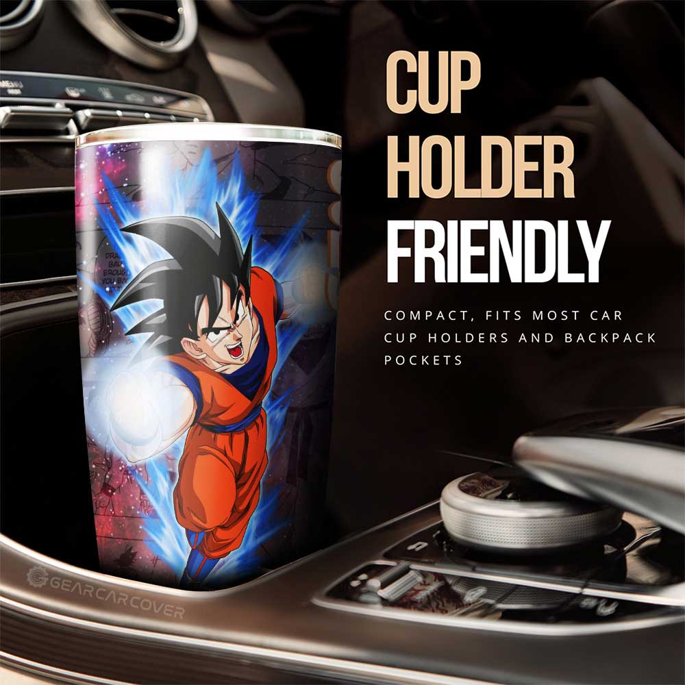 Goku And Vegeta Tumbler Cup Custom Dragon Ball Anime Car Accessories Galaxy Style - Gearcarcover - 3