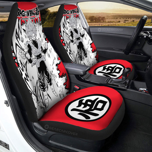 Goku Black Rose Anime Car Seat Covers Custom Accessories Manga Style - Gearcarcover - 2