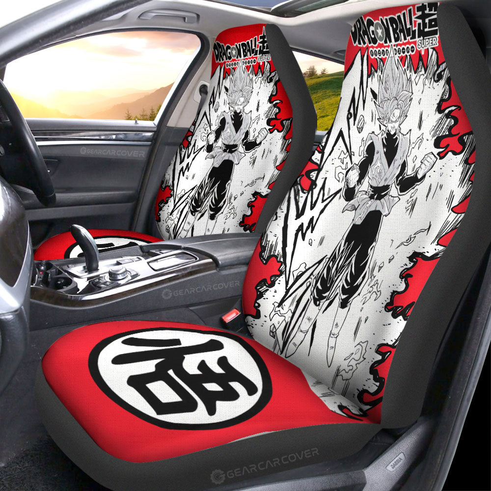 Goku Black Rose Anime Car Seat Covers Custom Accessories Manga Style - Gearcarcover - 3